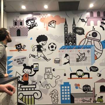 Sentia office mural artwork